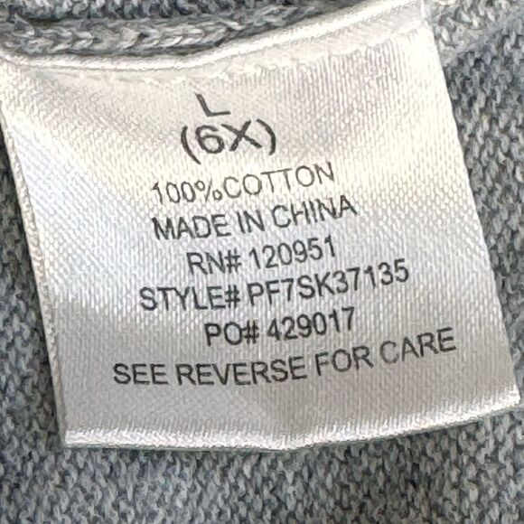 Pink Republic Girls Kids Long Sleeve Gray Cotton Pullover Bear Sweater. 6X. - Picture 7 of 7